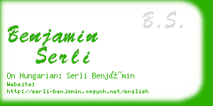 benjamin serli business card